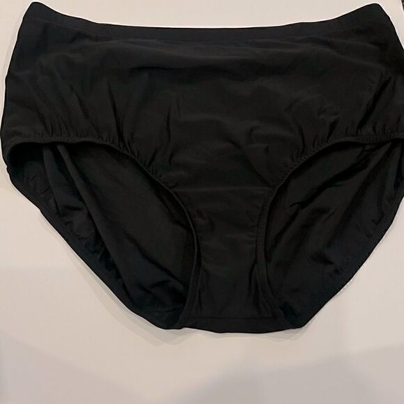 Anne Cole Plus Size Convertible High Waist Shirred Swim Bottom New Size 20W - Picture 6 of 10